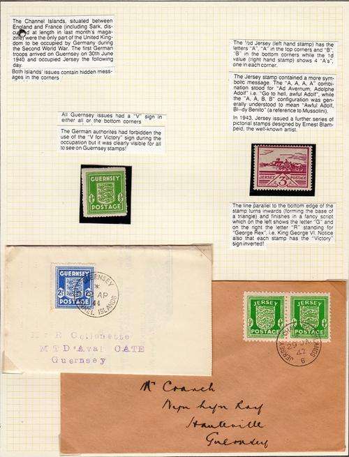 WAR MAIL COVERS: GUERNSEY & JERSEY DURING WW2