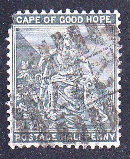 COGH 1884 1/2d WITH EXTREMELY RARE NUMERAL CANCELLER 29 OF WHICH ONLY NO227 WERE USED IN KIMBERLEY