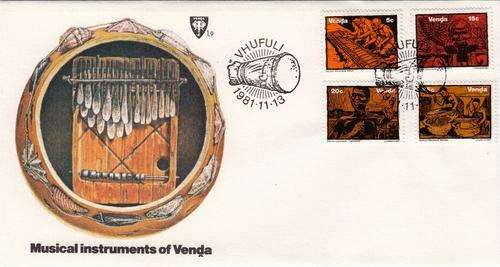 VENDA 1981 FDC 1.9 MUSICAL INSTRUMENTS
