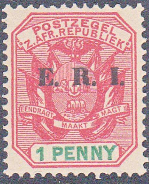TRANSVAAL 1901  1 PENNY OVERPRINT "E.R.I." MNH (SACC 245)