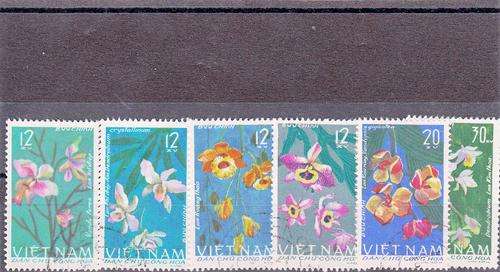 VIETNAM 1966: ORCHIDS SET OF 6 MH