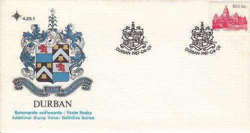 RSA OFFICIAL FDC 4.20.1 1987: DURBAN