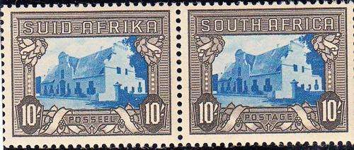 SA 1939: DEFINITIVE ISSUE PAIR 10/- STAMPS MH (SACC63a)