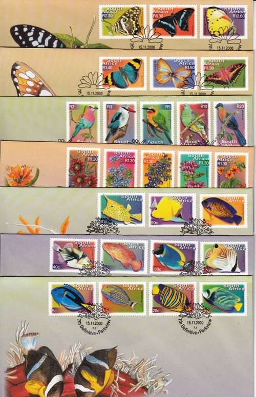 RSA 2000: OFFICIAL FDC 7.1 to 7.7 FULL SET SEVENTH DEFINITIVE SERIES