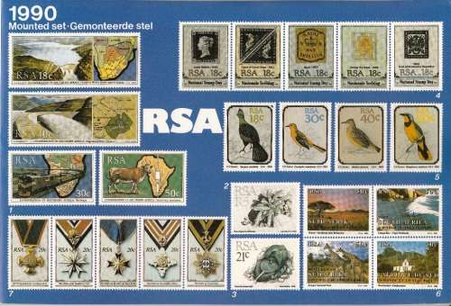 RSA 1990: COMMEMORATIVE YEARPACK incl MINISHEETS