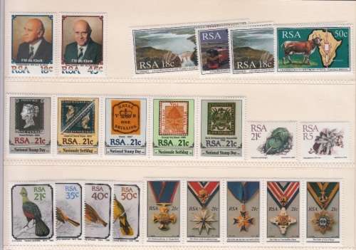 RSA 1990: COMMEMORATIVE YEARPACK incl MINISHEETS