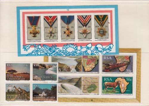 RSA 1990: COMMEMORATIVE YEARPACK incl MINISHEETS