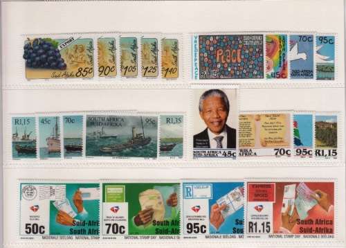 RSA 1994: COMMEMORATIVE YEARPACK incl MINISHEETS
