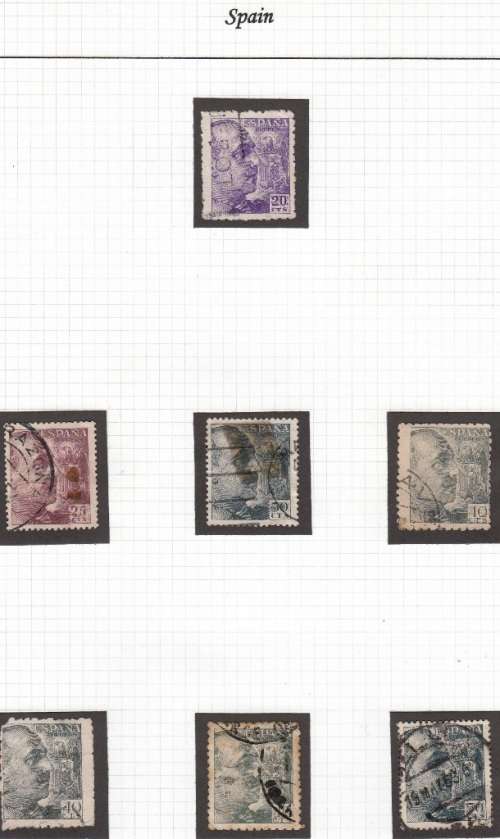 WORLD STAMPS - SPAIN - 95 USED STAMPS