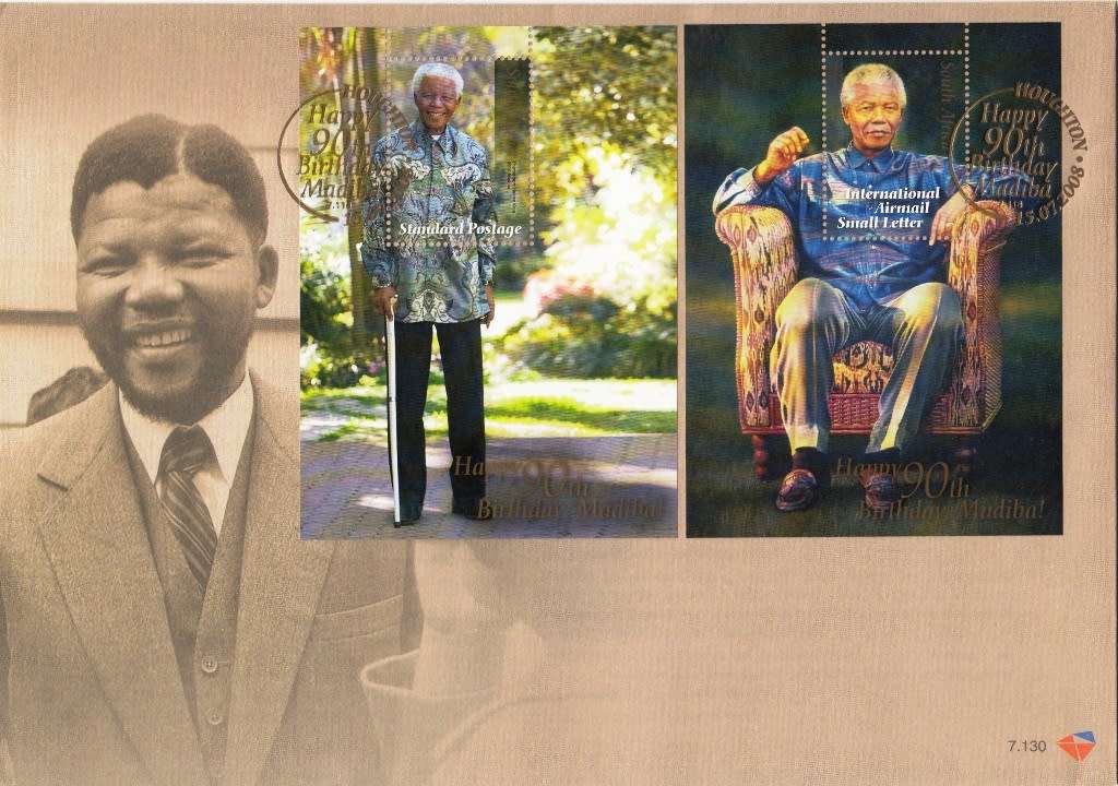 RSA 2008: OFFICIAL FDC 7.130 - HAPPY 90th BIRTHDAY MADIBA