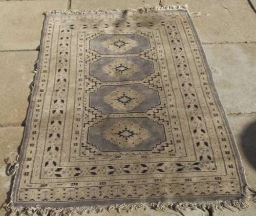 WELL WORN VINTAGE PERSIAN RUG