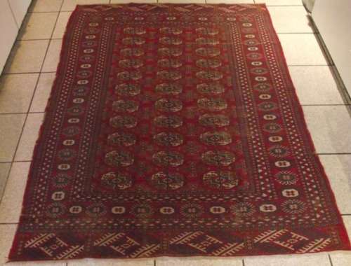 WELL WORN VINTAGE PERSIAN RUG