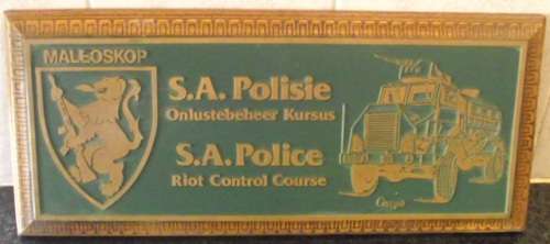 SAP MALEOSKOP S.A.POLICE RIOT CONTROL COURSE