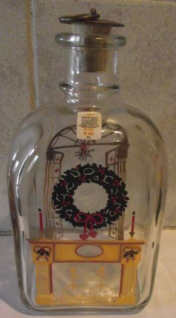 Rare-1984-Danish-Christmas-Holmegaard-Aquavit-Decanter