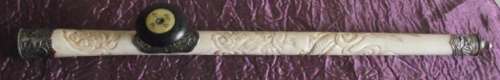 STUNNING BONE OPIUM PIPE ( DRAGON CARVED )