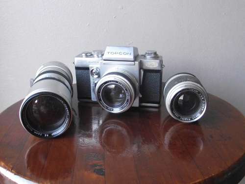 TOPCON RE SUPER CAMERA AND LENSES