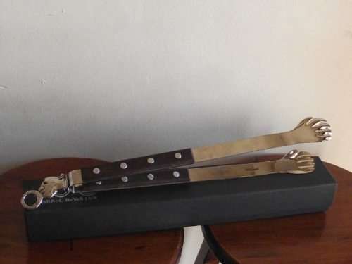 AMAZING CARROL BOYES BARBEQUE TONGS-WOMAN 18/10 STAINLESS STEEL.