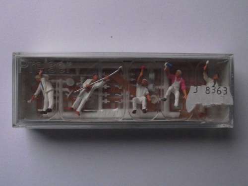 PREISER HO 1:87 PAINTERS, ACCESSORIES