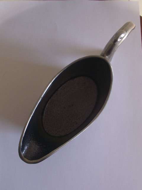 LOVELY CARROL BOYES MAN DESIGN GRAVY BOAT-ALUMINIUM