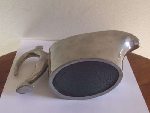 LOVELY CARROL BOYES MAN DESIGN GRAVY BOAT-ALUMINIUM