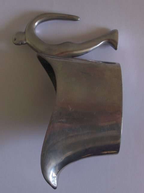 LOVELY CARROL BOYES MAN DESIGN GRAVY BOAT-ALUMINIUM