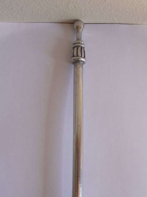 GORGEOUS CARROL BOYES STAINLESS STEEL AND PEWTER SERVING SPOON