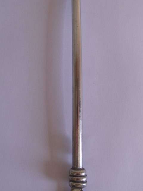 GORGEOUS CARROL BOYES STAINLESS STEEL AND PEWTER SERVING SPOON