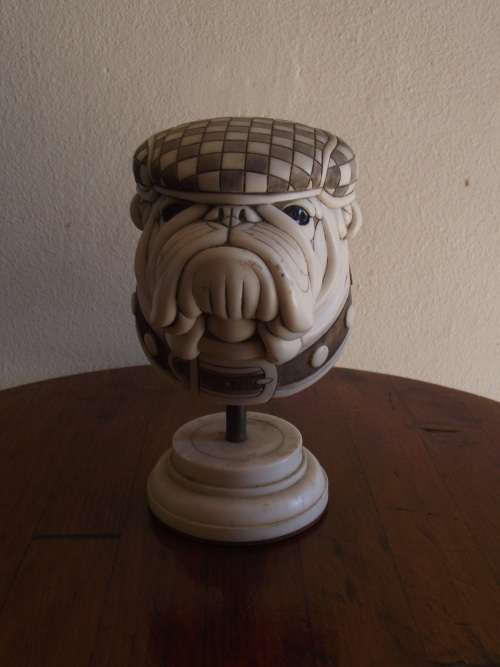 Large John Biccard Crushed Marble Bulldog ( Butch )