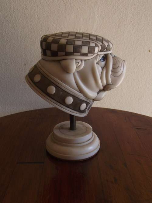 Large John Biccard Crushed Marble Bulldog ( Butch )