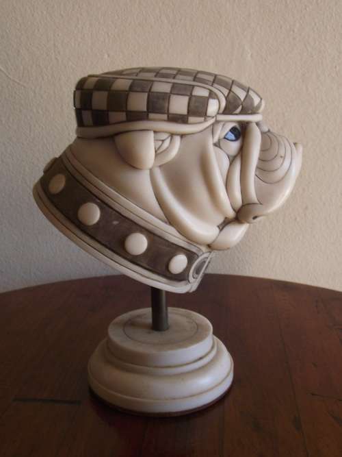 Large John Biccard Crushed Marble Bulldog ( Butch )