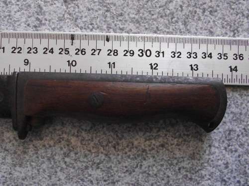 NORWEGIAN KRAG JORGENSEN M.1894 BAYONET STAMPED CEWG