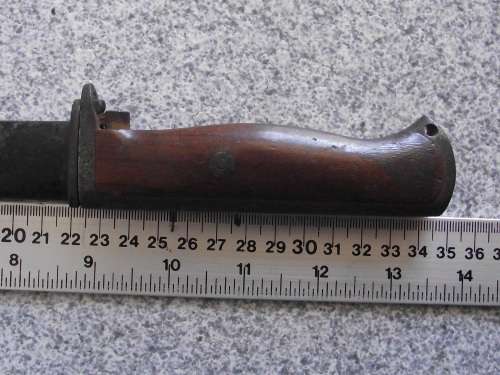 NORWEGIAN KRAG JORGENSEN M.1894 BAYONET STAMPED CEWG