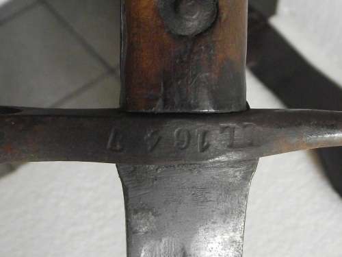 BAYONET  SCABBARD AND FROG