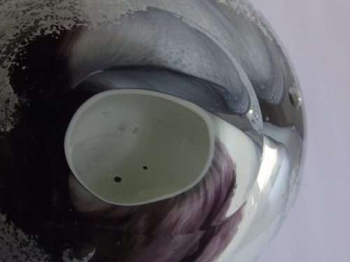 LARGE BEAUTIFUL ART GLASS PAPERWEIGHT WITH STUNNING SWIRLED DESIGN