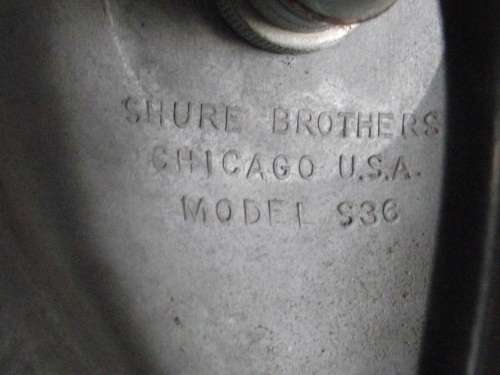 Iconic 1951 Unidyne 55S Microphone Elvis Type on a 53 S Table stand