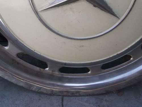 2 X VINTAGE MERCEDES BENZ WHEEL HUB CAPS