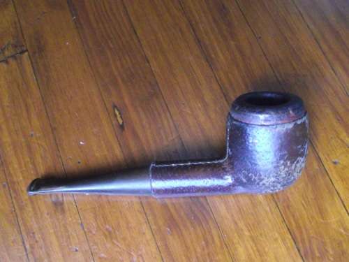 SMOKING PIPE---MADE IN TANGANYIKA---KUDU CLAD ( 1 )