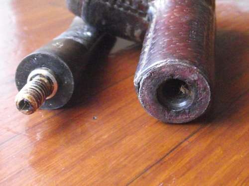 SMOKING PIPE---MADE IN TANGANYIKA---KUDU CLAD ( 1 )