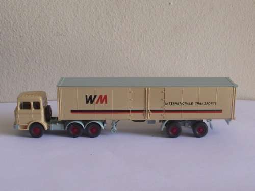 Wiking Mercedes Benz WM Ho 18:7 scale container truck International-Transporte