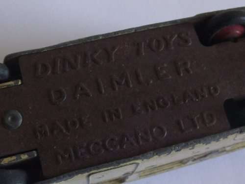 VINTAGE WELL PLAYED WITH DINKY TOYS DAIMLER CAR