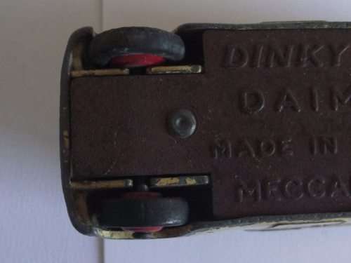 VINTAGE WELL PLAYED WITH DINKY TOYS DAIMLER CAR