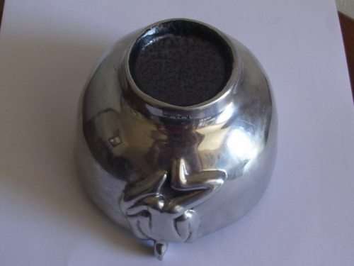 STUNNING CARROL BOYES ALUMINIUM RICE BOWL - WHAT'S INSIDE