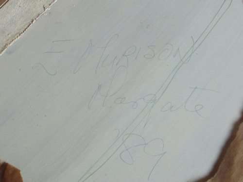 INTERESTING LANDSCAPE SCENE OIL ON BOARD SIGNED BY ARTIST, E MURISON DATED "89"