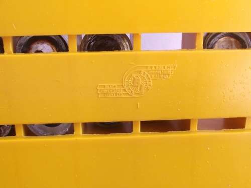 Vintage miniature Coca Cola crate with 24 mini bottles