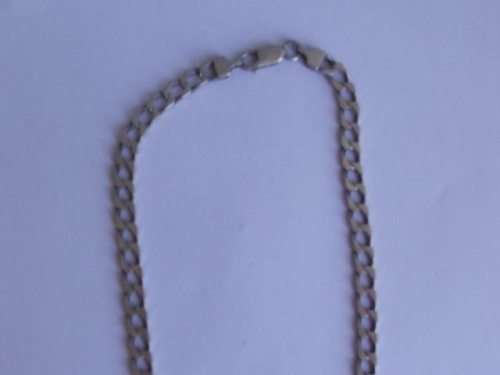 LOVELY STRONG GENTS STERLING SILVER NECKLACE