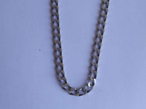 LOVELY STRONG GENTS STERLING SILVER NECKLACE