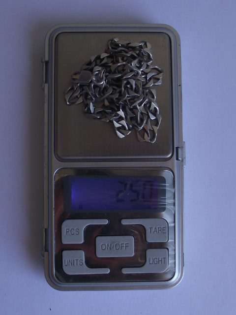 LOVELY STRONG GENTS STERLING SILVER NECKLACE