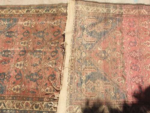 WELL WORN HAND WOVEN PERSIAN RUNNER