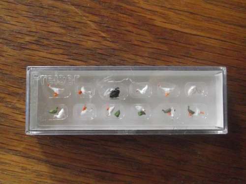 PREISER HO SCALE DUCKS, GEESE. SWANS ---- 14167