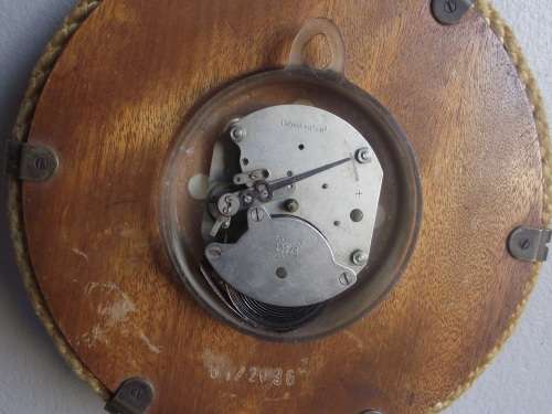 Vintage Nautical Kienzle Wall Clock, Rope Design, Porthole Style Clock, German Wall Clock FOR REPAIR